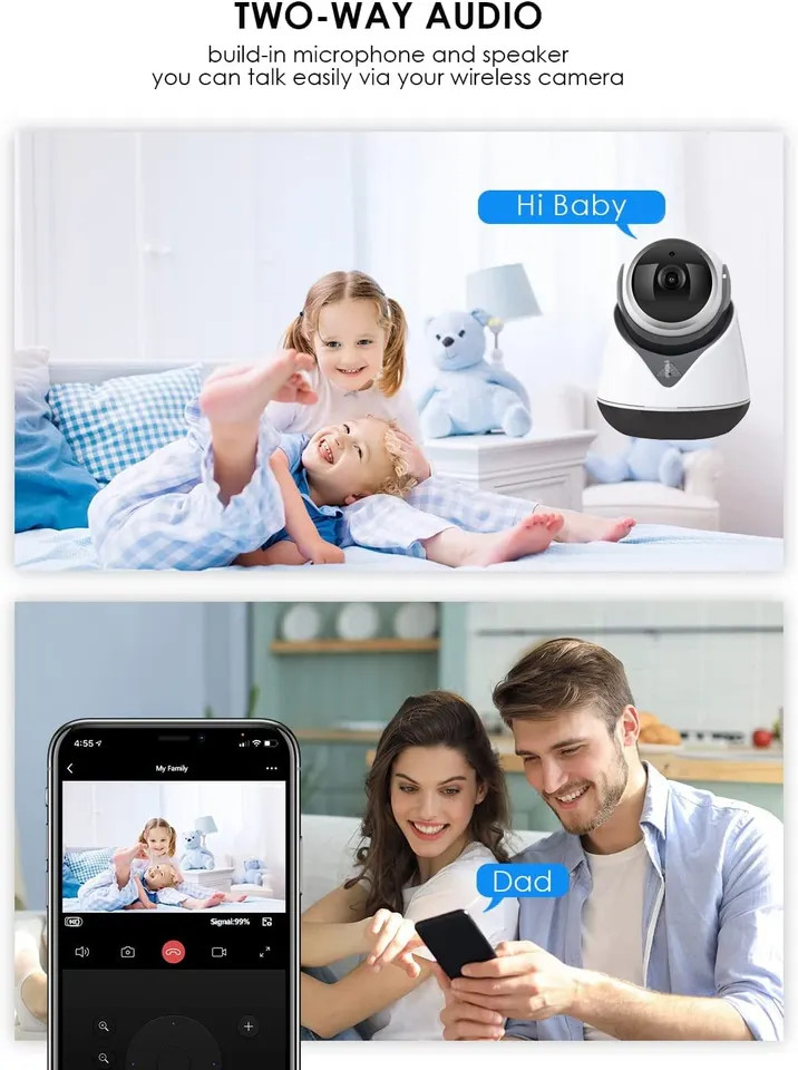 Camera wifi trong nhà - HEC-7865EKW Camera wifi trong nhà - HEC-7865EKW